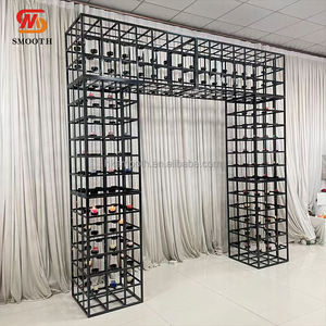 SMOOTH New Arrival Rectangle Stand Candle Holder Backdrop Arch Stand Outdoor Wedding Metal Black Candle Wall - Product Image 2