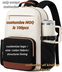 Sac à dos pour ordinateur portable grande capacité avec porte-gobelet, sacoche pour ordinateur portable 16 pouces, sac de voyage étanche, sac à dos professionnel pour le travail, sac pour enseignant - Product Image 1