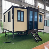 Maison conteneur pliable à prix abordable, 20 pieds, 40 pieds, de luxe, mobile, préfabriquée, extensible, modulaire