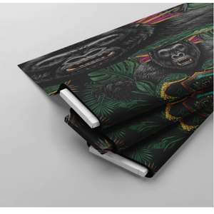 Tela de algodón 100% estampada con diseño de selva de gorilas, vendida por yarda, para acolchado, costura, prendas de vestir, manualidades, textiles para el hogar, patchwork, suave. - Product Image 6
