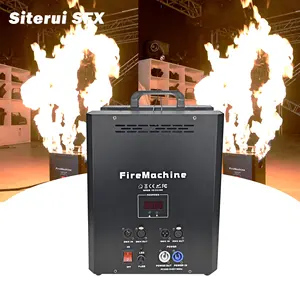 Siterui SFX sıvılaştırılmış petrol gazı üçlü alev makinesi kullanarak 180W DMX sprey yangın makinesi 1-2M alev yükseklik yapma makinesi