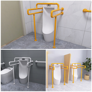 Barres d'appui pour <span class=keywords><strong>salle</strong></span> <span class=keywords><strong>de</strong></span> <span class=keywords><strong>bain</strong></span> ZS Care pour personnes âgées, en acier inoxydable, nylon antidérapant, réglables, installation personnalisée, garantie 1 an - Product Image 2