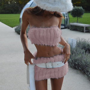 Nuevo Conjunto de Dos Piezas con Minifalda y Top Cruzado al Estilo Urbano para Mujer, a la Moda - Product Image 6