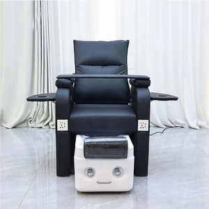 Silla de Manicura Reclinable con Luces LED de Colores, Silla de Pedicura de Lujo Multifuncional para Spa con Masaje - Product Image 2
