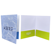 Porte-documents de présentation FSC personnalisé de haute qualité, format A4, 2 poches, imperméable, anti-rayures, écologique, avec porte-cartes de visite