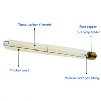 Ampoule Edison vintage AC110V/220V E27 25W 40W 60W T30 T300, lampe à filament incandescente, décoration de bar à domicile, ampoules pour luminaires suspendus