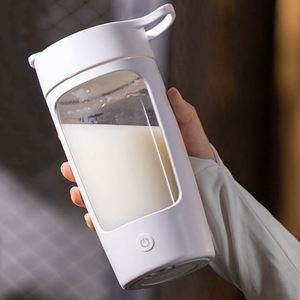 Bouteille Électrique Mélangeuse Automatique 600 ml à Double Paroi Écologique avec Couvercle, Personnalisable avec Logo, pour Adultes, Prête à Boire, Anti-Bouillonnements - Product Image 1