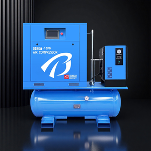 7.5 Kw 8 Bar-13 Bar 10hp Vier In Één Besparingsruimte Luchtcompressoren Voor Lasersnijden En Autoreparatie - Product Image 4