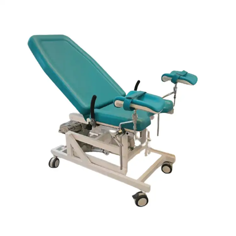 Medical equipment obstetric delivery labour table green color gynecological operating table delivery examination bed