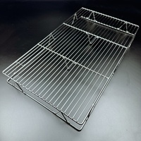 Grille de présentation de viande en acier inoxydable SS304 durable et antirouille pour comptoir professionnel de boucherie et marché frais