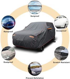 Housse de voiture universelle personnalisée, imperméable, protection solaire, anti-UV, <span class=keywords><strong>pluie</strong></span>, neige, polyester 170T - Product Image 2