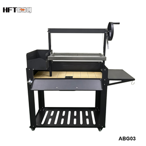 Parrilla de Acero de Lujo para Asados <span class=keywords><strong>con</strong></span> Ladrillos Refractarios, Control Táctil, Encendido Automático, Altura Ajustable - Para 5+ Personas - Product Image 2