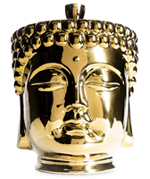 Statue de Bouddha de Luxe de Haute Qualité en Céramique Or et Argent, Écologique, Non Toxique, Créative, Contenant de Bougie d'Aromathérapie Pure