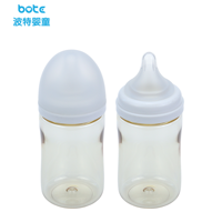 Biberon OEM ODM en PPSU avec logo personnalisé sans BPA 160ml 270ml col large corps droit facile à nettoyer pour nouveau-nés