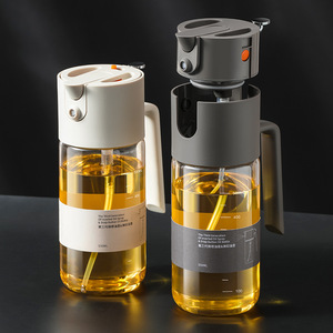 Pulvérisateur et distributeur d'huile, bouteille en verre pour huile d'olive avec bouchon automatique anti-fuite, rechargeable, vaporisateur d'huile de cuisson - Product Image 4