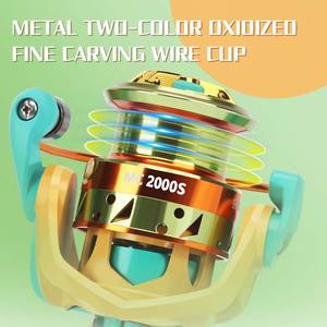 Fil d'aluminium de haute qualité entièrement en métal Rocker Spinning Fishing Reel <span class=keywords><strong>Bass</strong></span> Rotating OEM Spinning Wheel pour Lake River Right Hand - Product Image 3