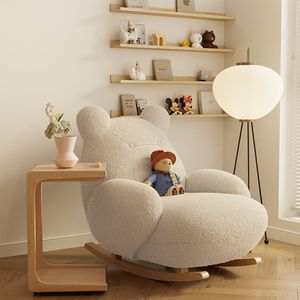 Fauteuil d'appoint moderne en peluche en forme d'ours, siège rembourré pour lecture, idéal pour salon, chambre ou balcon - Product Image 6