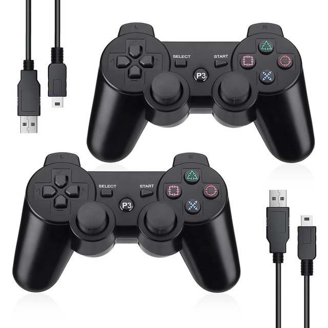 Wholesale Ergonomic 6-Axis Motion Sensor Gamepad 500mAh Wireless /USB Joystick Dual Vibration Game Controller Supports