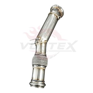 Vortex Stainless Steel Downpipe for BMW G30 5 Series 520i 530i 2.0T B48 Performance Turbo Upgraded Piping - Product Image 2
