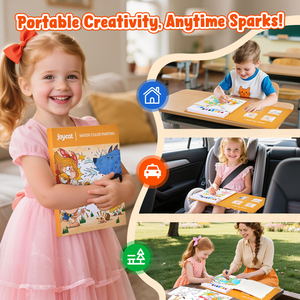 Libro de Colorear con Agua Joycat, Libros de Pintura con Acuarelas sin Desorden, Regalo de Arte y Manualidades para Niños, Dibujo con Pincel, Tema de Monstruos - Product Image 4