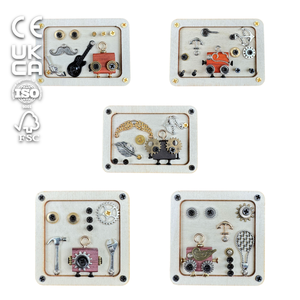 Aimants de réfrigérateur en bois Runwood DIY Robot, créatifs, cyberpunk, souvenir, forme tendance, décoration magnétique pour la maison - Product Image 1