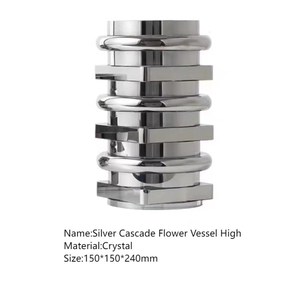 Adornos Artísticos de Nuevo Diseño, Decoración de Muebles Suaves, Jarrones de Flores de Cristal con Diseño Geométrico - Product Image 4