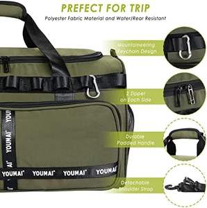 Échantillon gratuit Source d'usine : Sac de voyage pliable imperméable avec sac à chaussures/Sac de voyage avec grande capacité - Product Image 2