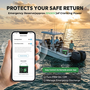 แบตเตอรี่เรือเดินทะเลอเนกประสงค์ 12.8V 60Ah กลุ่ม 24 สำหรับเรือตก<span class=keywords><strong>ป</strong></span>ลา <span class=keywords><strong>ป</strong></span>รับปรุงใหม่ และลากจูงรถพ่วง พร้อมบลูทูธ + ระบบทำความร้อนแบบแอคทีฟ - Product Image 4