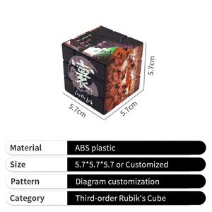 Cubo Mágico Promocional 3x3, Juguetes para Niños, Cubo Mágico Plegable Personalizado con Foto para Empresas - Product Image 3