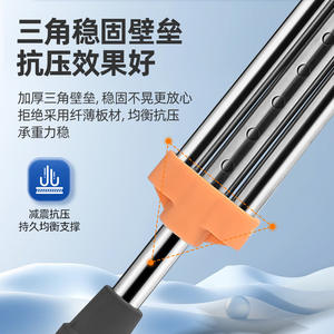 Bastón de Apoyo de Acero Inoxidable y Aleación de Aluminio, Reforzado, de una Sola Pierna, Antideslizante y Anticaídas para Personas Mayores - Product Image 5