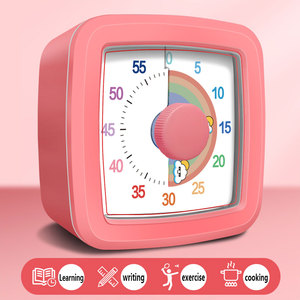 Timer per Bambini con Design Arcobaleno, Gestore del Tempo in Plastica con Promemoria Compiti, Strumento per l'Autodisciplina Visiva - Product Image 4