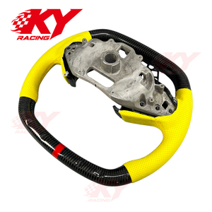 Accessoires de voiture pour Chevrolet Corvette C8 ZR1 Z06 Z07 Coupé Stingray Sports 2020-2027, volant personnalisé en cuir et fibre de carbone - Product Image 4