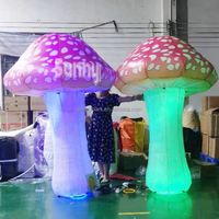 Ballon gonflable LED coloré en forme de champignon Alice au pays des merveilles, personnalisable en couleur et taille, en tissu Oxford écologique pour scène et fête