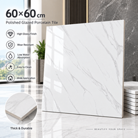 Carreaux de salle de bain 600x600mm en porcelaine émaillée, carrelage mural moderne en céramique effet marbre, carreaux vitrifiés pour cuisine, salon et maison