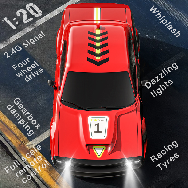 2.4gレースカー1/20スケールミニ4WDドリフトカー強力グリップ全