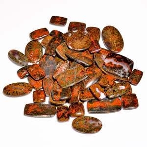 Cabochon d'agate à couture marocaine naturelle, mélange de formes et de tailles, pierres précieuses en vrac pour la fabrication de bijoux, petite taille disponible - Product Image 2