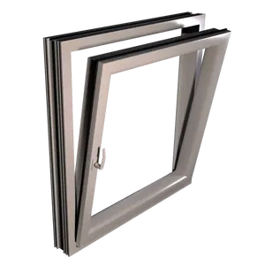 NFRC New York Aluminum Double Glazed Windows Glass Tilt And Turn Window And Door Interior Tempered Upvc Casement Swing Doors