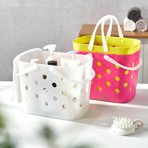 Hot Selling High Quality Pp Laundry Basket Dirty Clothes Organizer Plastic Storage Basket With Round Hole