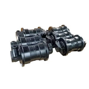 بكرة مسار R320 جديدة عالية الجودة لعام 2025 للحفارات D4 D4D D6C D6R <span class=keywords><strong>D60</strong></span> D65 D85 D155، مصنوعة من الفولاذ 50Mn باللون الأسود/الأصفر - Product Image 6