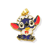 HD0968 Niedliche Cartoon-Kitty-Mario-Emaille-Anhänger mit Tropföl-Effekt, DIY-Schmuckzubehör für Halsketten, Armbänder, Ohrringe und Schlüsselanhänger