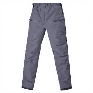 Waterproof Cotton Pants <b>Elastic</b> Waist Mid Waist Flat Straight Tear Resistant Camouflage Windproof Winter Heavyweight - Product Image 3