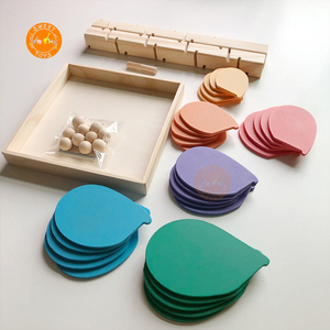 Heiß verkaufte hölzerne Musik Baum Marmor Ball Rolling Tracking-Spiel Pädagogische Farbe Sound Kinder sensorische Spielzeuge - Product Image 5