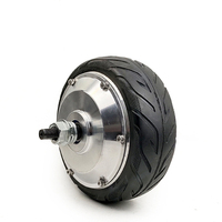 Moteur de roue à moyeu sans balais à double axe à faible vitesse 24V 36V 48V 350W 6,5 pouces avec capteur Hall pour chariot
