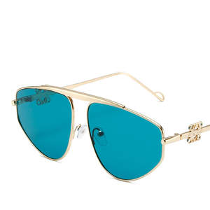 新趋势中国定制时尚古典男士太阳镜设计师金属飞行员太阳镜 - Product Image 6