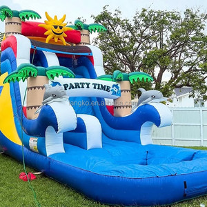 Château gonflable de haute qualité, thème estival, toboggan aquatique gonflable, château gonflable, toboggans aquatiques gonflables pour les fêtes d'enfants - Product Image 3