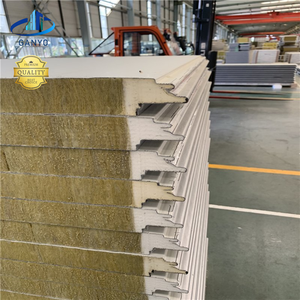 Paneles Sándwich de Lana de Roca con Aislamiento Térmico Ignífugo y Sellado de Bordes de Poliuretano para Paredes de Almacenes con Estructura de Acero - Product Image 5
