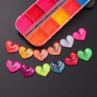 Vente flash Pigment pour nail art Effet dégradé Paillettes colorées Fluorescentes Néon Aurora Poudre Décoration pour nail art