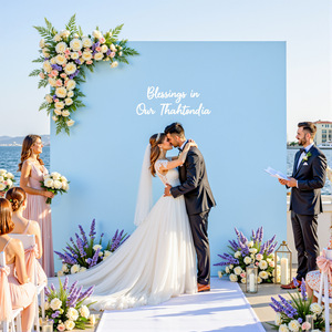 <span class=keywords><strong>Arche</strong></span> métallique carrée avec housse en tissu de couleur unie, toile de fond rectangulaire pour mariage, <span class=keywords><strong>anniversaire</strong></span>, ou photomaton - Product Image 2
