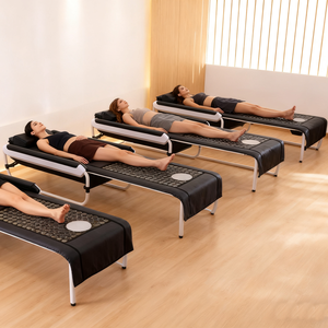 Lettino Massaggiante Riscaldato in Giada di Design Coreano con Rulli in Pietra Naturale, Terapia, Programmi Automatici e Telecomando per Massaggio Completo del Corpo - Product Image 3