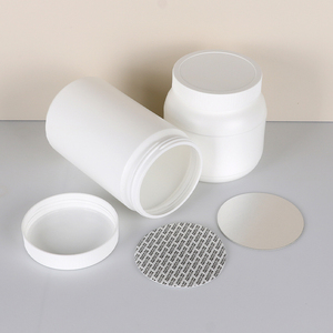 ขวดพลาสติก HDPE หลายขนาดสำหรับใส่อาหารสัตว์เลี้ยง พร้อมฉลากลายสุนัขแบบกำหนดเองและช้อนตวง  สำหรับบรรจุอาหารเสริมสัตว์เลี้ยงแบรนด์ส่วนตัว - Product Image 4